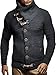 Leif Nelson Men’s Knitted Cardigan | Long-sleeved slim fit hoodie | Stylish button up cardigan with shawl collar for Men