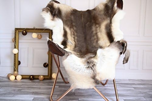 Reindeer Hide | Real Natural Reindeer Rug | Reindeer Skin | Throw Large - Scandinavian Style | #ARE16