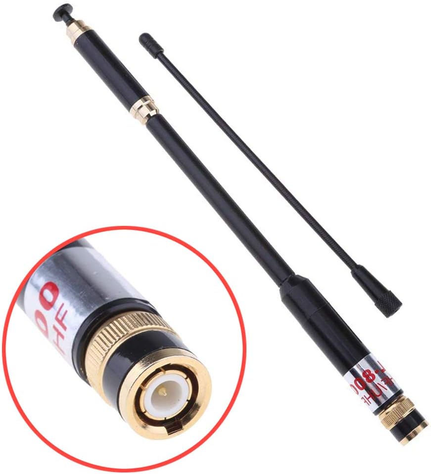 ANTENNA TELESCOPICA DUAL Band VHF UHF Per Radio Bidirezionale Baofeng - Foto 8