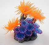 Lesypet Aquarium Fish Tank Silicone Sea Anemone Artificial Coral Ornament