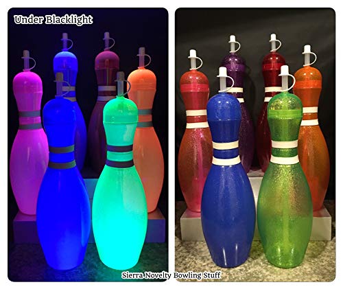 Large Bowling Pin Water Bottle - 32 Ounce (Pink) - Thumbnail 2