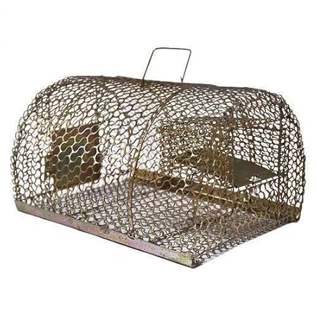 Pretail Iron Trap/Cage for Catching Rat/Mouse/Rodent/Chipmunk/Squirrels, Humane(No Kill), Big Size & Durable