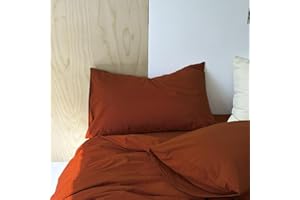 Wellboo Caramel Pillowcases Queen Size Burnt Orange Pillow Covers Modern Rust Caramel Soft Solid Terracotta Pillow Case Women Girls Plain Boho Reddish Brown Pillow Protector Luxury Envelope Closure