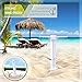 IUUU Beach Umbrella Sand Anchor Stand Holder with 3-Tier Screw, Includes Umbrella Hanging Hook 4-prongs/Storage Bag, Adjustable & Telescoping, Perfect for Sand Lawn, Grass and Patio