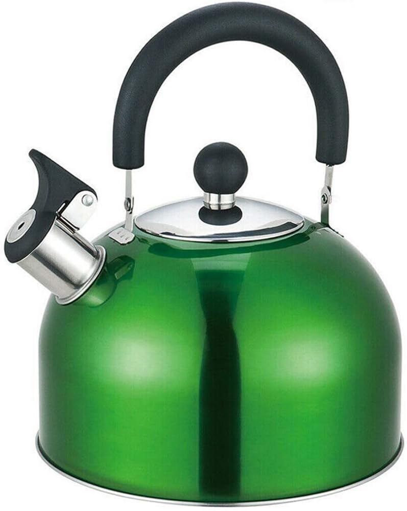 2.5L Stainless Steel Lightweight Whistling Kettle New (Dark Green)