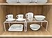 Sorbus Pantry Cabinet Organizers -Features Stackable Expandable Shelves Made of Steel - Ideal for Pantry, Cabinet, Countertop, and Much More in Kitchen/Bathroom (White)