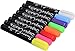 SuperChalks Color Liquid Chalk Marker Pens 8-pack - 4mm Reversible Tip - ONLY SUITABLE FOR NON POROUS SURFACES