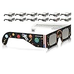 Solar Eclipse Glasses CE and ISO Certified - Safe Solar Viewing - Viewer and Filter - Made in USA (12 Pack) - Astronaut