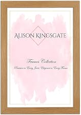 Alison Kingsgate Sleek A6 Picture Frame - Engineered Wood, Perspex Front, Oak