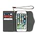 Rebecca Minkoff Wristlet, M.A.B. Tech Wristlet Case [Protective] Designer Clutch Wristlet fits Apple iPhone 7 - Almond Leather