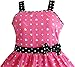Sunny Fashion Girls Dress Heart Print Pink Size 7-8
