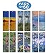 Claude Monet Bookmarks (60-Pack) - Famous Paintings Water Lilies - Bookmarks for Books Men Women Kids Boys Girls - Wall Decor