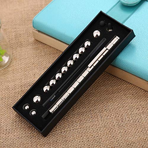 ZenHand Stylo à Bille de Luxe Anti-Stress magnétique en métal - Décompression, Concentration, réflexion et anxiété - Cadeau Businessman - ADD, TDAH, Autisme, Passe Temps - Bureau, Maison, Voyage