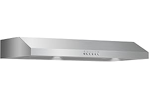 ONEEON 30'' Slim Under Cabinet Range Hood - 4-Speed Exhaust Fan, 2 Reusable Filters, Bright LED Lights, Stainless Steel Finish - All You Need for a Clean and Stylish Kitchen