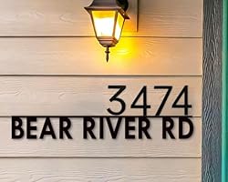 Self Adhesive House Number 5 Inch House Numbers for