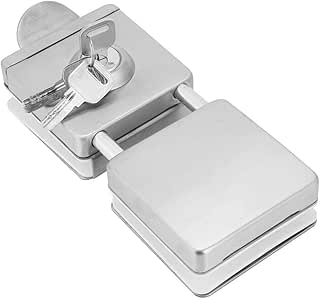 Cerradura para puerta de vidrio, cerradura de seguridad antirrobo para