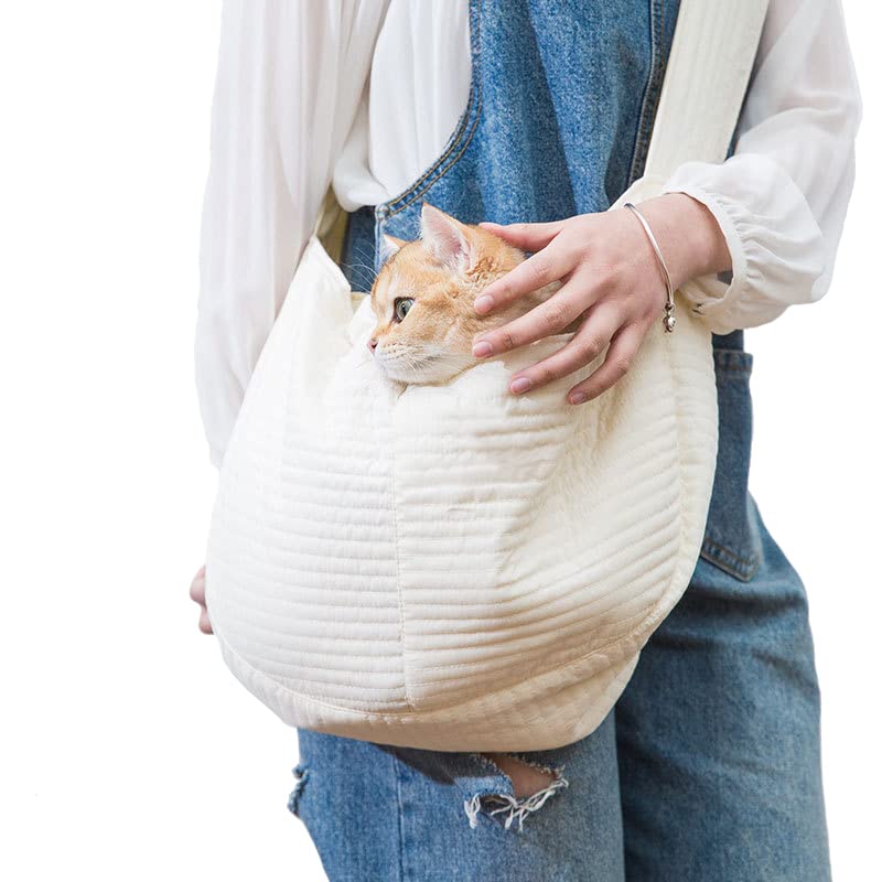 Pet Cat Sling Bag Carrier Small Puppy Dog Carrying Bag Sling Carrier for Small Dogs Pet Shoulder Bag for Travel