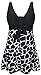 DANIFY Women's One Piece Bathing Suit Tankini Swimdress Cover Up Swimsuit