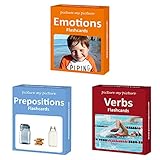 Picture My Picture Feelings and Emotions, Prepositions and Verbs Flash Card Pack