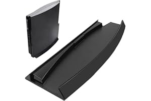 KlsyChry Stand for PlayStation PS3 Slim (2000 or 3000 Series) Compatible Holder Vertical Stand Mount – Black