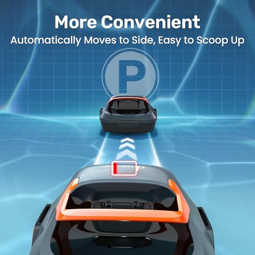 Gosvor Cordless Robotic Pool Cleaner, 90 Min Runtime Pool Vacuum, Self-Parking, 7.5 lbs Lightweight, Ideal for Above Ground Pools up to 860 sq.ft