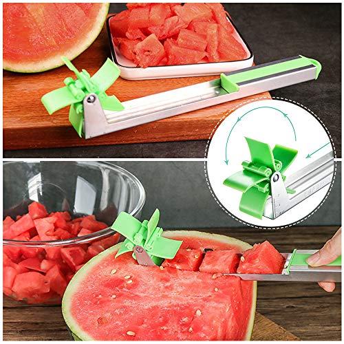 image for Conthfut Stainless Steel Watermelon Slicer Cutter Knife Corer Fruit Ve