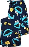Sesame Street Mens Lounge Pants Fleece Sleep Bottoms Cookie Monster