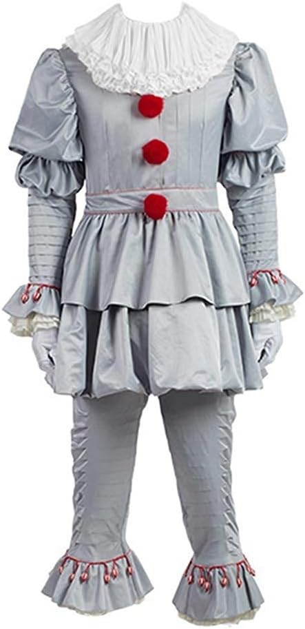 nanyin WISHNEWCLCL Halloween Clown Cosplay Costumes IT Movie Pennywise Cosplay Outfit Adult Dress Up