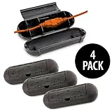 Kovot Extension Cord Safety Cover Protectors 4 Pack, Black: Great Protection Against Rain & Snow (4)