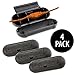KOVOT Extension Cord Safety Cover Protectors 4 Pack | Black | Protects Plugs & Wires Against Rain & Snow