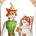 Disney Robin Hood and Maid Marian Sketchbook Ornament