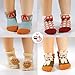 Haley Clothes Newborn Baby Anti-Slip Socks Toddler Non-Skid Socks for Kids (7 Pairs/Box Baby Boys Infant Socks Gift Set), Size L (fits for 6-12 Months)
