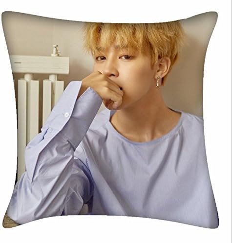 Kayrinin KPOP BTS Bangtan Boys throw pillow with Soft velvet Core and lomo cards (JIMIN)