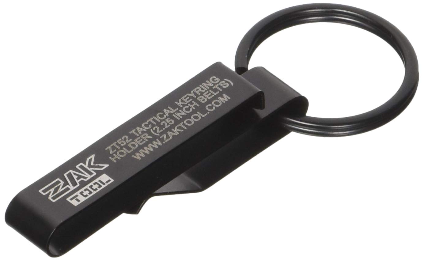 Zak Tool Zt-52 Low Profile Key Ring Clip, Black ZT 14 (Aluminum Pocket Key - Black)