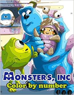 Monsters Inc Color By Number Favorite Funny Monster Animation Illustration Color Number Book For Fans Adults Stress Relief Gift Coloring Book Amazon Co Uk Morgan Isabella 9798691915338 Books