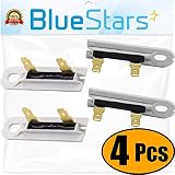 3392519 Dryer Thermal Fuse - DIY Replacement Part by Blue Stars - Exact Fit for Whirlpool & Kenmore Dryers - Replaces 3388651 694511 80005 WP3392519VP - PACK OF 4