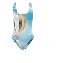 Women's Swimsuits - Hot Air Balloon in The Blue Sky