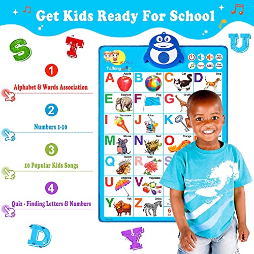 Lefree Electronic Interactive Alphabet Wall Chart, Preschool Learning