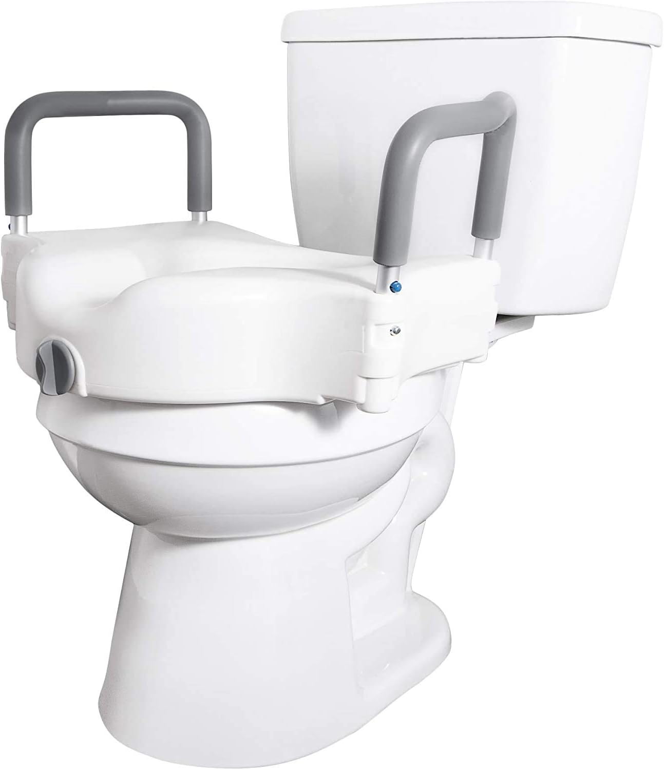 Vaunn Medical Raised Toilet Seat and Commode Seat Riser and Blood Pressure Monitor Bundle: Health & Personal Care