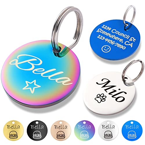 Dogs Cats ID Tags Personalized Lovely Symbols Pets Collar Name