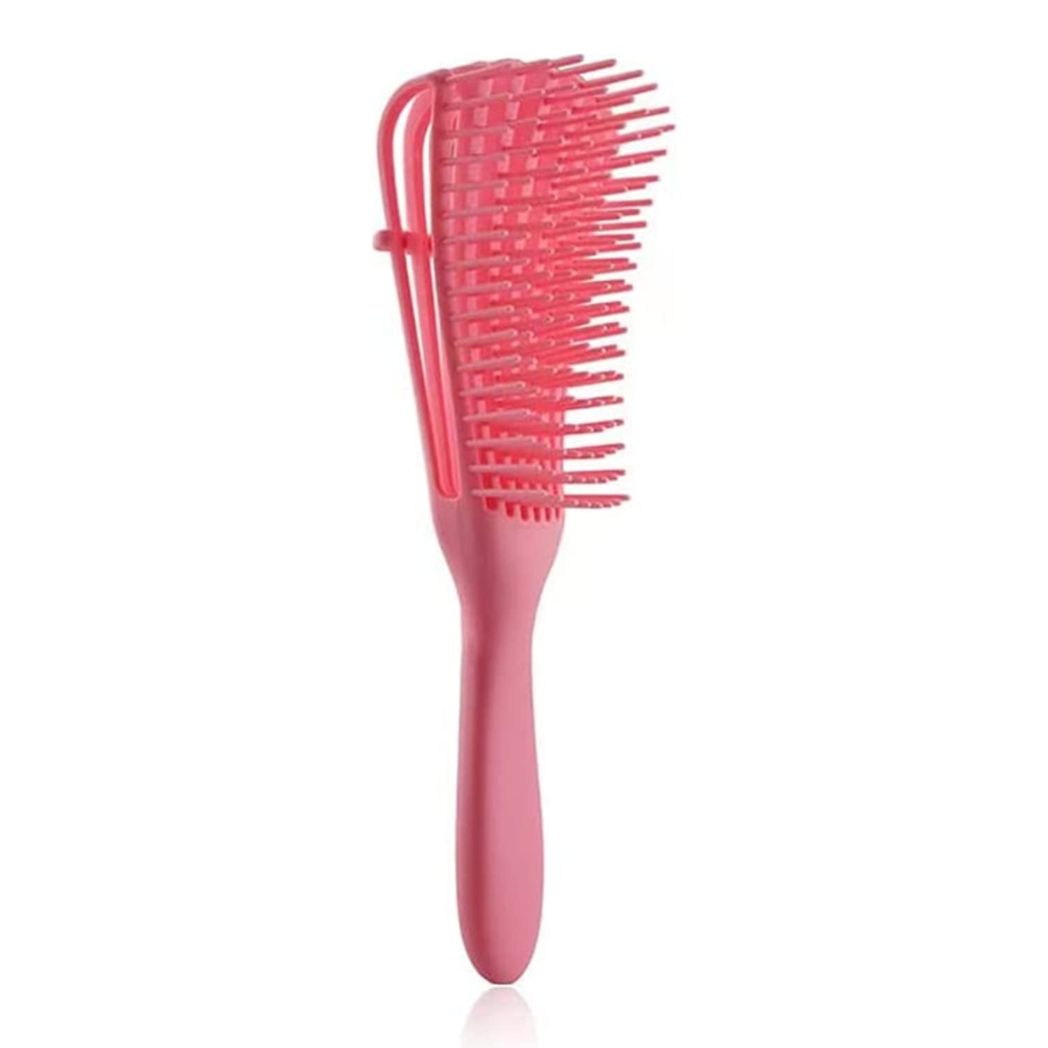 EZ Detangler Hair Brush - Detangler for Curly/Afro 3a-4c Kinky Wavy/Curly/Coily/Thick/Long Hair (Pink) — image 1