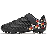 Joybut Soccer Cleats for Kids & Youth | Lightweight Football Shoes for Firm Ground | Durable Girls & Boys Soccer Cleats with Non-Slip Sole | Comfortable Soccer Boots | Unisex Size 11-6