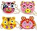 FYZ Brothers 4 Pcs Sewing Kit for Kids Sewing & Craft Kit Kids Sewing Projects Fabric DIY Crafts Purse
