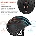 TurboSke Ski Helmet, Snow Sports Helmet, Snowboard Helmet Men Women Youth (Black, M (21