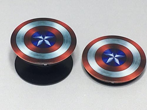 Retractable Stand Grip for Smart Cell Phone &amp; Tablets - 30+ Choices! (Capt. America)