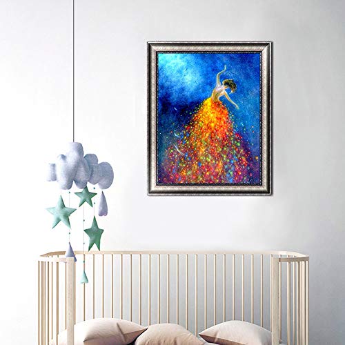 3 Painting+BENBO+Embroidery+Rhinestone+15+8x11+8In