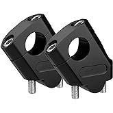 7/8" Universal Handlebar Bar Risers Motorcycle Bar Clamps 7/8" Bar For Motorbike Pit Dirt Bikes Black Riser Height 38mm (1.5 "), 18mm (0.71") Backward or Forward