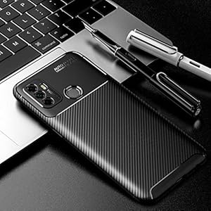 BRAND SET Cover per Oppo A53/A32 2020 Ultrasottile Silicone Protettiva Cover in Fibra di Carbonio Soft Rubber Custodia… - immagine 3