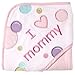 Luvable Friends Unisex Baby Hooded Towel, Pink Mom, One Size