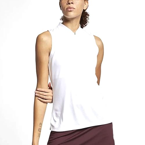 Nike Dri Fit Sleeveless Blade OLC Golf Polo 2019 Women White